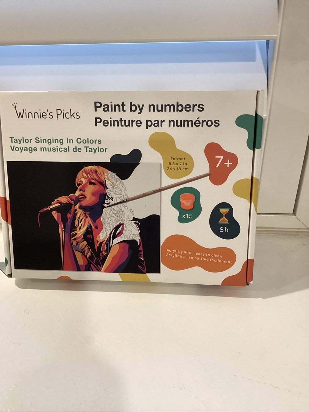 Taylor Singing In Colors Paint by Numbers - Multicolor
